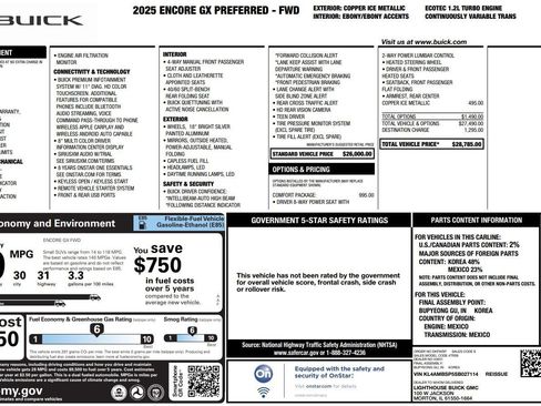 Used 2025 Buick Encore GX Preferred w/ Comfort Package image 38