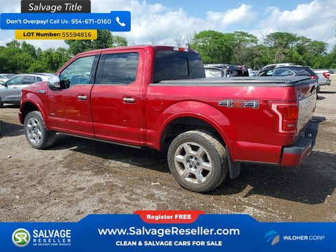 Used 2015 Ford F150 Platinum w/ Trailer Tow Package AWD/4WD image 3
