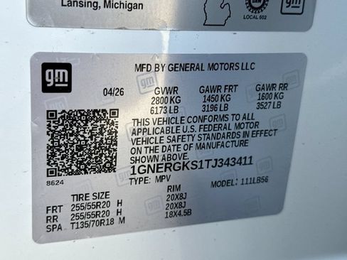 New 2026 Chevrolet Traverse LT w/ Midnight/Sport Edition FWD image 27