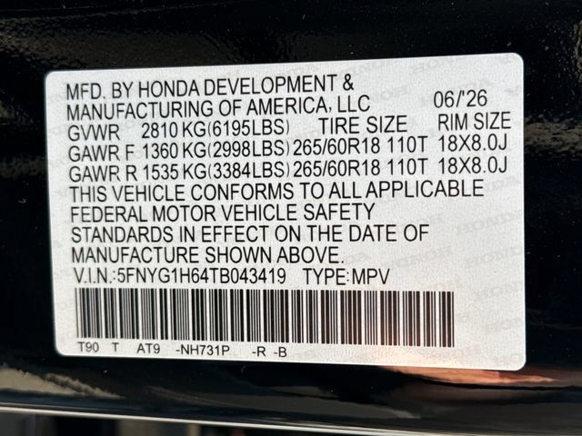 Certified 2026 Honda Pilot TrailSport image 19