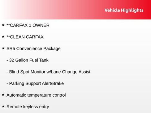 Used 2024 Toyota Tundra SR5 w/ SR5 Convenience Package AWD/4WD image 9