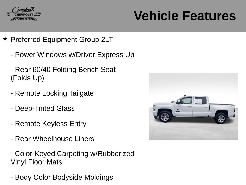Used 2018 Chevrolet Silverado 1500 LT w/ Texas Edition AWD/4WD image 5