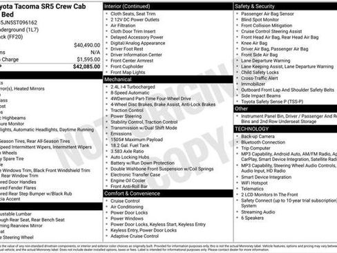 Certified 2025 Toyota Tacoma SR5 AWD/4WD image 2
