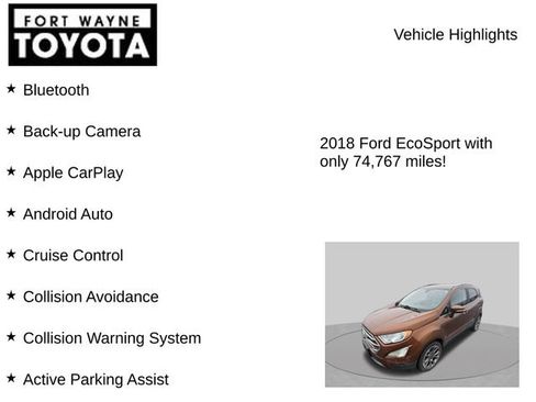 Used 2018 Ford EcoSport Titanium FWD image 7