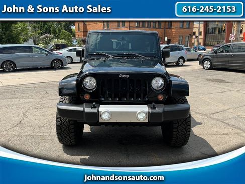 Used 2014 Jeep Wrangler Unlimited Sahara w/ Katzin Premium Leather Group AWD/4WD image 1