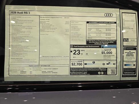 New 2026 Audi RS 3 image 18
