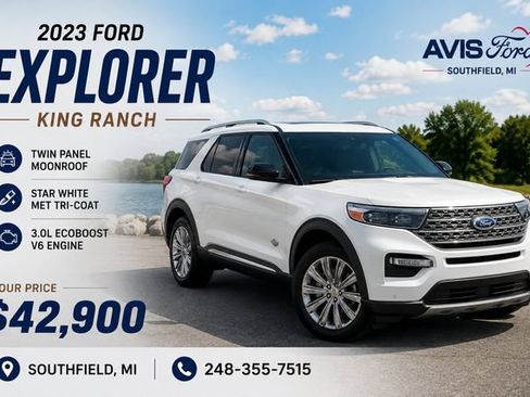 Certified 2023 Ford Explorer King Ranch w/ Technology Package AWD/4WD image 1
