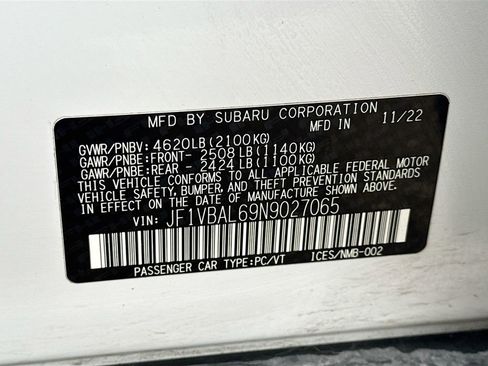 Used 2022 Subaru WRX Limited AWD/4WD image 38