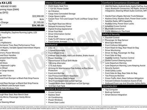 Used 2025 Kia K4 LXS image 4