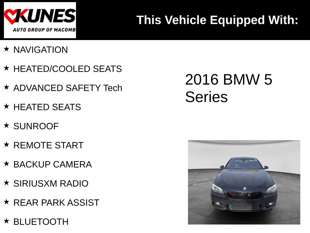 Used 2016 BMW 550i Sedan RWD image 3