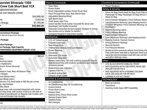 Used 2022 Chevrolet Silverado 1500 Custom RWD image 1