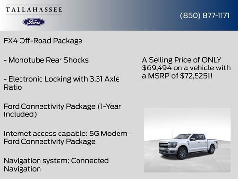 New 2026 Ford F150 Lariat w/ Equipment Group 501A Mid AWD/4WD image 30