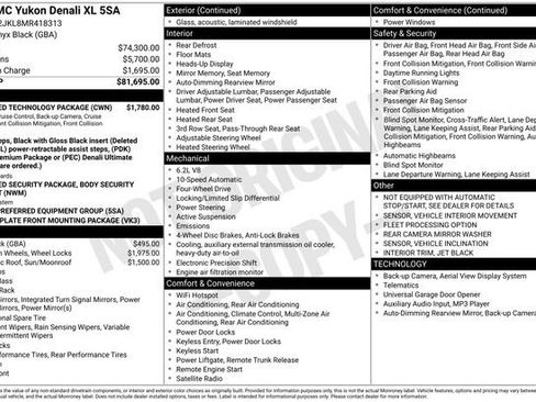 Used 2021 GMC Yukon XL Denali w/ Advanced Technology Package image 2