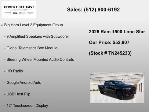 New 2026 RAM 1500 Lone Star AWD/4WD image 31