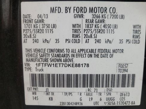 Used 2013 Ford F150 King Ranch w/ King Ranch Luxury Pkg AWD/4WD image 33