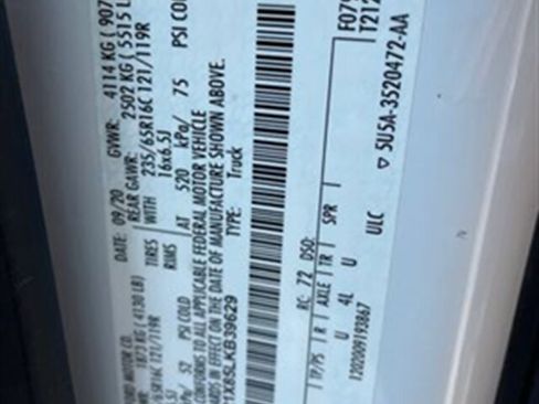 Used 2020 Ford Transit 250 148 High Roof w/ Load Area Protection Package image 12