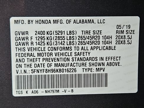 Used 2019 Honda Passport Touring image 28