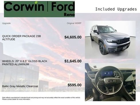 Used 2023 Jeep Grand Cherokee L Laredo AWD/4WD image 3