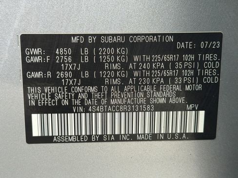Certified 2024 Subaru Outback Premium AWD/4WD image 46