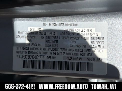 Used 2021 MAZDA CX-5 Touring AWD/4WD image 29