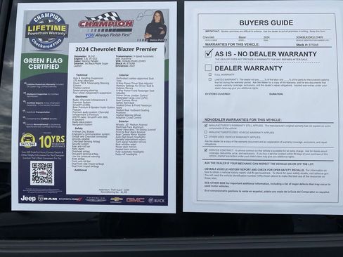 Certified 2024 Chevrolet Blazer Premier w/ Driver Confidence II Package image 44