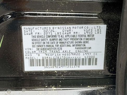New 2026 Nissan Sentra SV FWD image 25