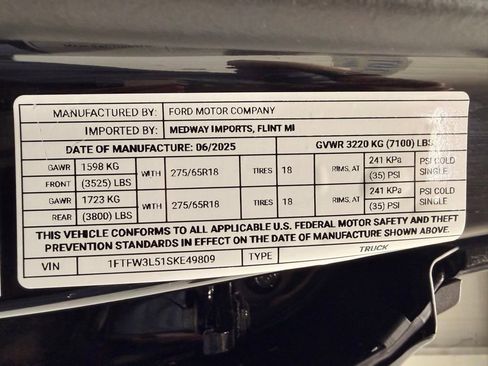 Used 2025 Ford F150 XLT w/ Equipment Group 301A Standard image 54