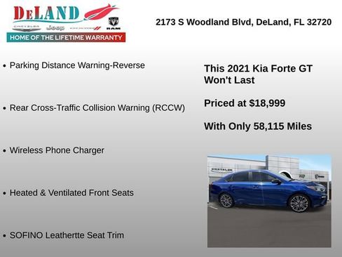 Used 2021 Kia Forte GT w/ GT2 Package image 5