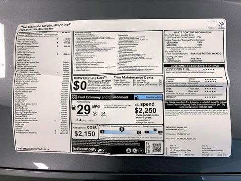 New 2026 BMW 330i xDrive 330i NA xDrive w/ Premium Package image 21