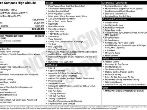 Used 2017 Jeep Compass High Altitude image 35