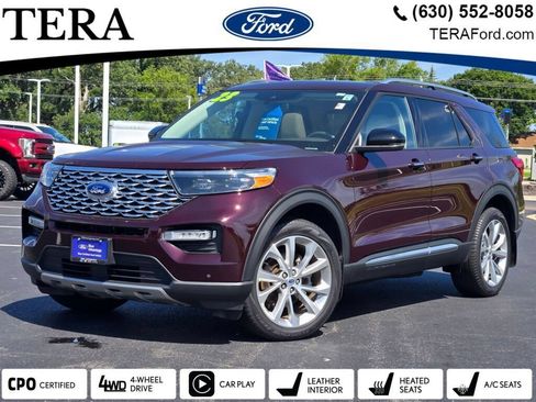 Certified 2023 Ford Explorer Platinum w/ Technology Package AWD/4WD image 1