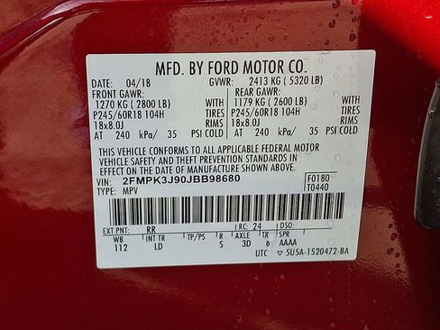 Used 2018 Ford Edge SEL w/ Equipment Group 201A FWD image 27