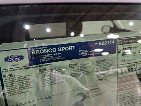 New 2025 Ford Bronco Sport Outer Banks w/ Outer Banks Tech Package+ image 13