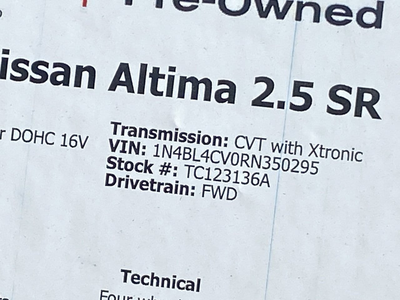 Certified 2024 Nissan Altima 2.5 SR w/ SR Premium Package FWD image 36