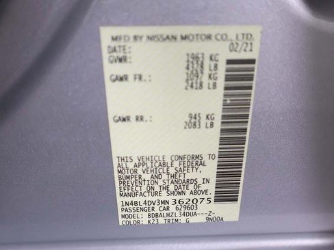 Used 2021 Nissan Altima 2.5 SV FWD image 44