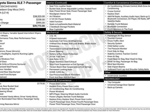 Used 2017 Toyota Sienna XLE image 1