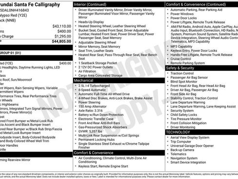 Used 2022 Hyundai Santa Fe Calligraphy image 5