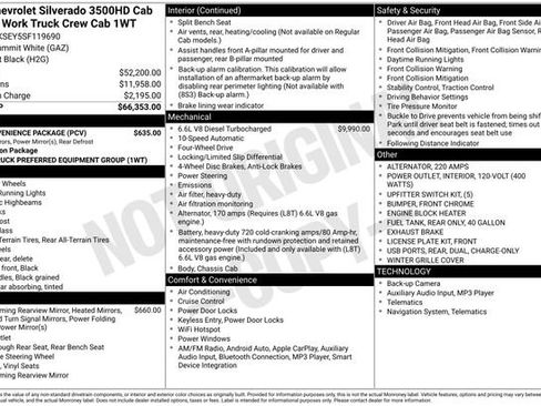 New 2025 Chevrolet Silverado 3500 W/T w/ WT Convenience Package AWD/4WD image 4
