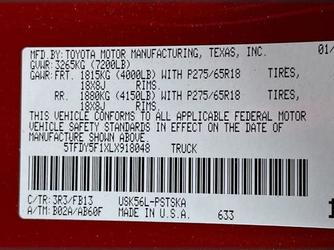 Used 2020 Toyota Tundra SR5 w/ TRD Off-Road Plus Package AWD/4WD image 38