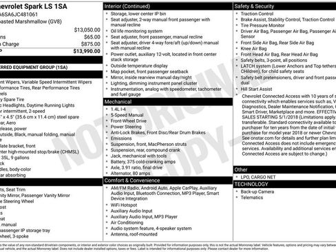 Used 2018 Chevrolet Spark LS image 3