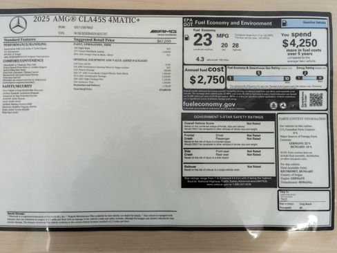 New 2025 Mercedes-Benz CLA 45 AMG 4MATIC image 36