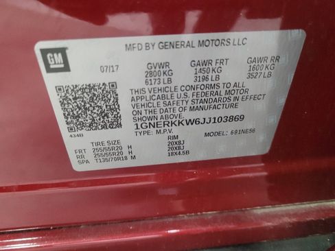 Used 2018 Chevrolet Traverse Premier w/ Driver Confidence II Package image 33