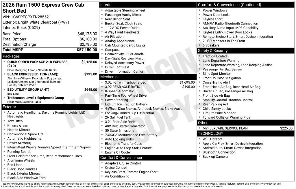 New 2026 RAM 1500 Express AWD/4WD image 31