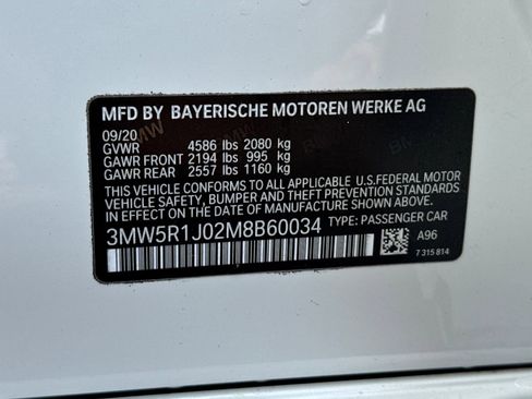 Used 2021 BMW 330i Sedan w/ Driving Assistance Package image 21