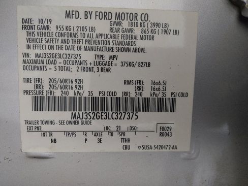 Used 2020 Ford EcoSport SE FWD image 33