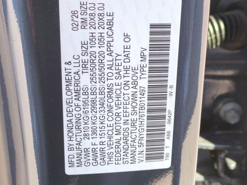 New 2026 Honda Pilot Touring image 19