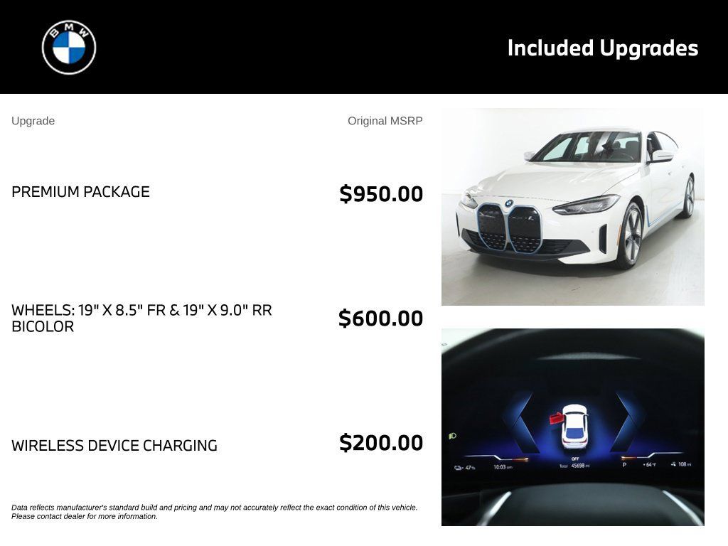 Used 2023 BMW i4 eDrive35 w/ Premium Package RWD image 4
