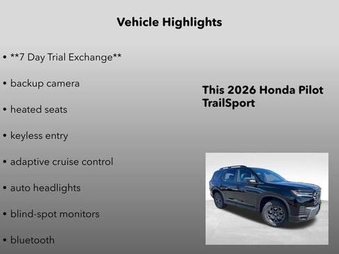 New 2026 Honda Pilot TrailSport image 5