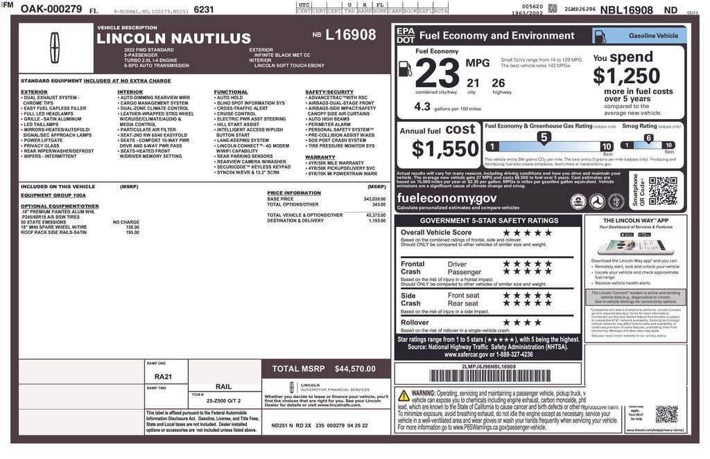 Used 2022 Lincoln Nautilus FWD image 16