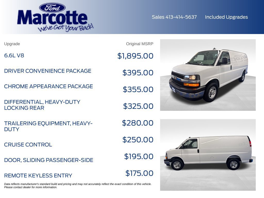 Used 2025 Chevrolet Express 2500 w/ Driver Convenience Package RWD image 5